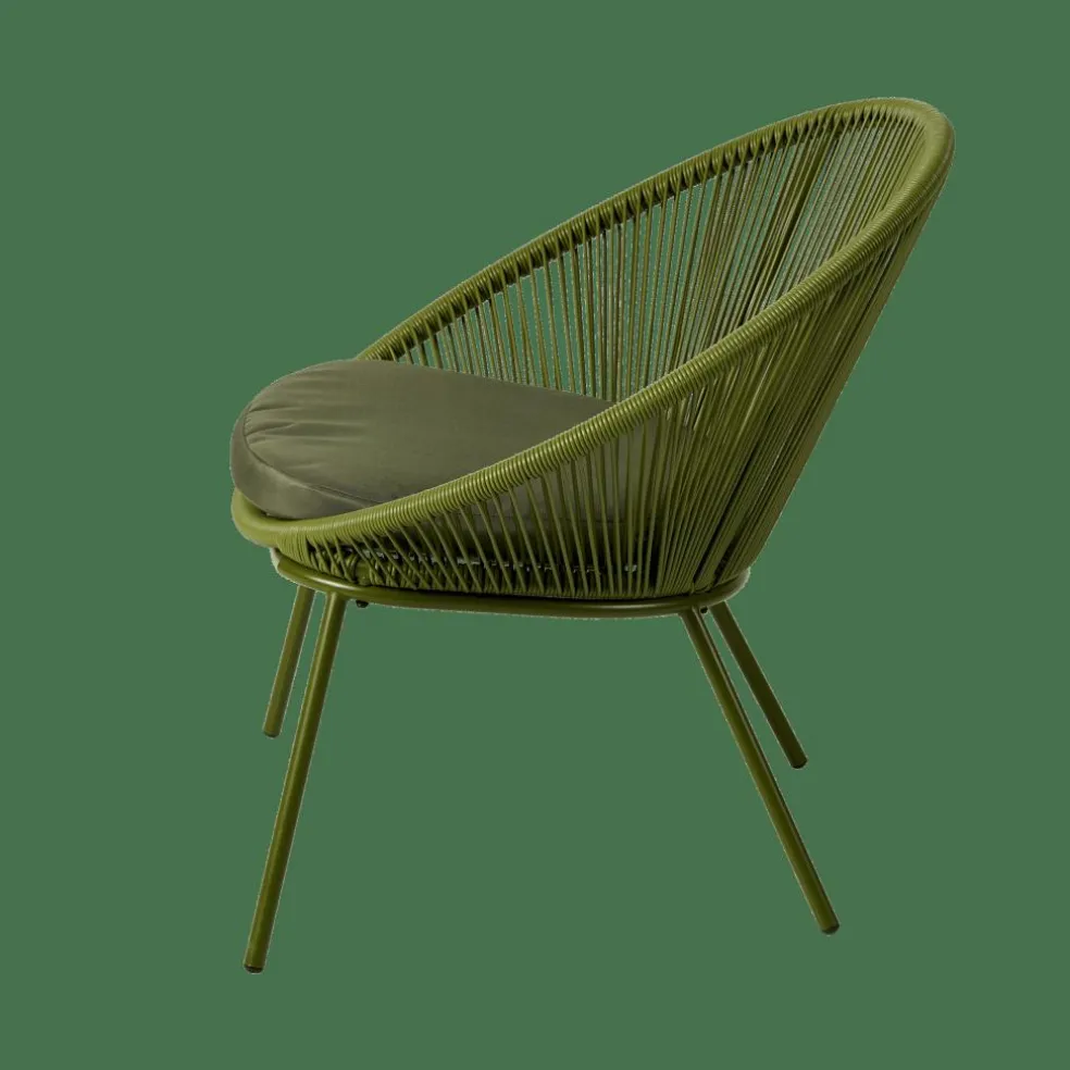 PAPAYO Silla Lounge Con Cojín Verde