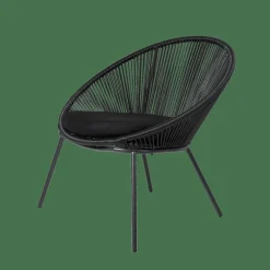 PAPAYO Silla Lounge Negro
