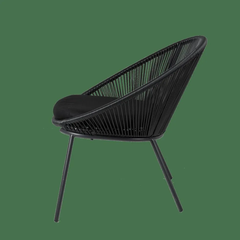 PAPAYO Silla Lounge Negro