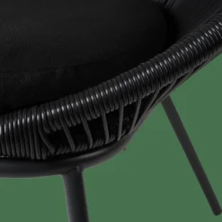 PAPAYO Silla Lounge Negro