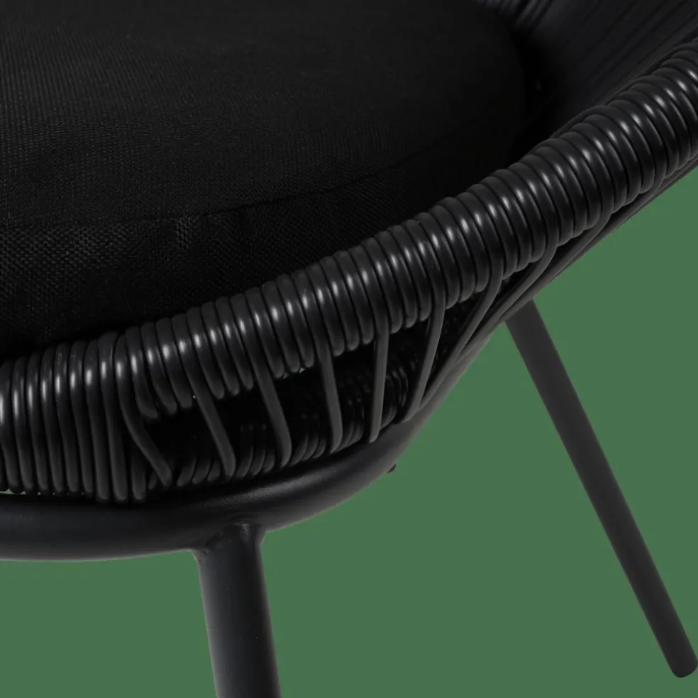 PAPAYO Silla Lounge Negro