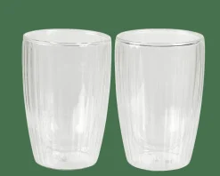 PAUSA Vaso De Doble Pared Juego De 2 35 CL Transparente