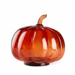 PUMPKIN Led Portavelas Terracota
