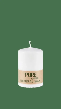 PURE Vela Cilíndrica Blanco