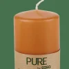 PURE Vela Cilíndrica Caramelo