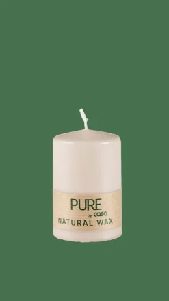 PURE Vela Cilíndrica Marrón Claro