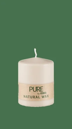 PURE Vela Cilíndrica Marrón Claro