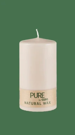 PURE Vela Cilíndrica Marrón Claro