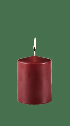 PURE Vela Cilíndrica Rojo Oscuro