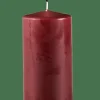 PURE Vela Cilíndrica Rojo Oscuro