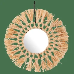 RAFFIA Espejo Natural
