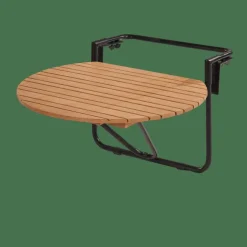 RAVA Mesa Plegable Mesa P/balcón Natural