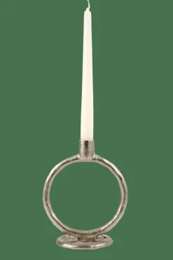 RINGS Candelabro Plateado