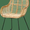 ROTAN Silla De Comedor Natural