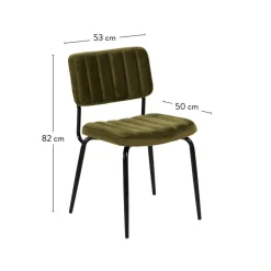 ROXY Silla De Comedor Ancho Asiento: 46 Cm