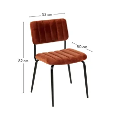 ROXY Silla De Comedor Ancho Asiento: 46 Cm