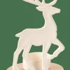 SCANDY DEER Soporte Para Vela Pequeña Blanco, Natural