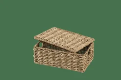 SEAGRASS Cesta Almacenaje S Con Tapa Natural