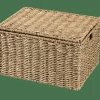SEAGRASS Cesta Almacenaje L Con Tapa Natural