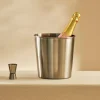SHAKE & STIR Enfriador De Cava Plateado, Acero Inoxidable