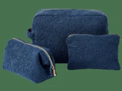 SIERA Bolsa De Maquillaje Azul Oscuro