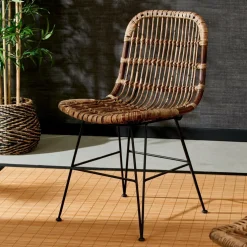 SUMATRA Silla De Comedor Negro, Marrón
