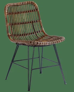 SUMATRA Silla De Comedor Negro, Marrón