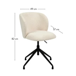 TATE Silla De Oficina Blanco