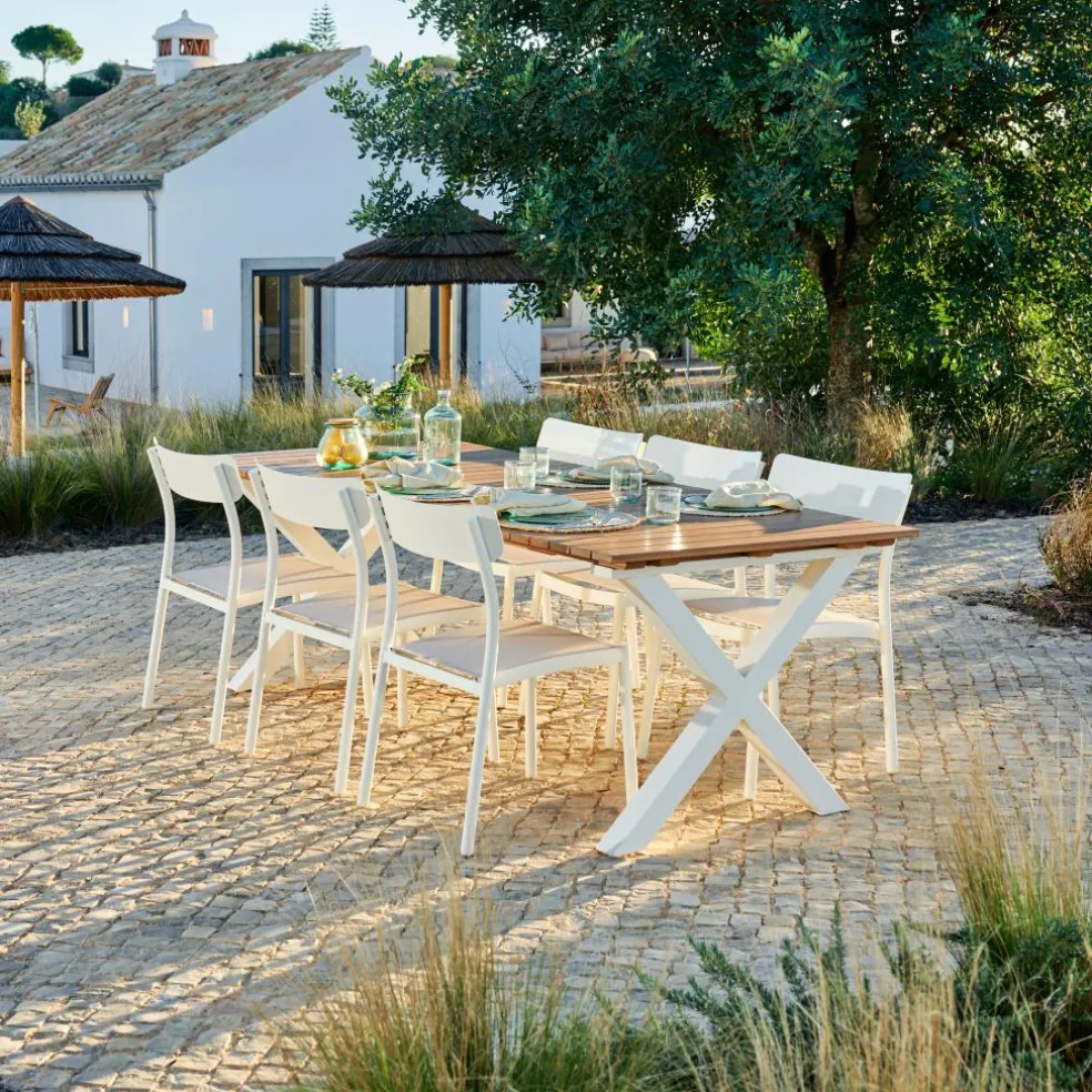 TEAK LUXE Tumbona Natural