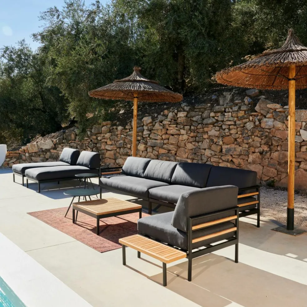 TEAK LUXE Tumbona Natural