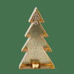 TREE Soporte Para Vela Pequeña Dorado