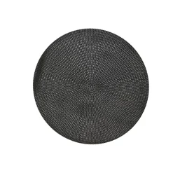 UNI Juego De 20 Servilletas Negro