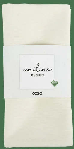 UNILINE Camino De Mesa Blanco Apagado