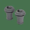 VACUVIN Tapones De Vino Juego De 2 Gris