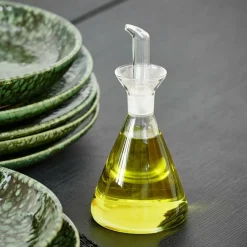 VERGINE Jarra Aceite Vinagre Transparente