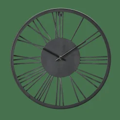 WHEEL Reloj De Pared Negro
