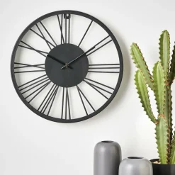 WHEEL Reloj De Pared Negro