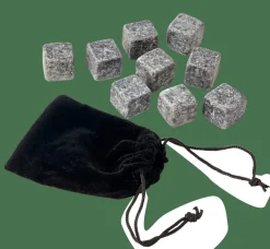 WHISKEY Piedra Enfriarbebida Juego De 9 Gris Oscuro