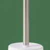WHITE ELEGANCE Cepillo WC En Soporte Blanco, Plateado
