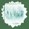 WINTERIDYLL Paquete De 20 Servilletas Verde