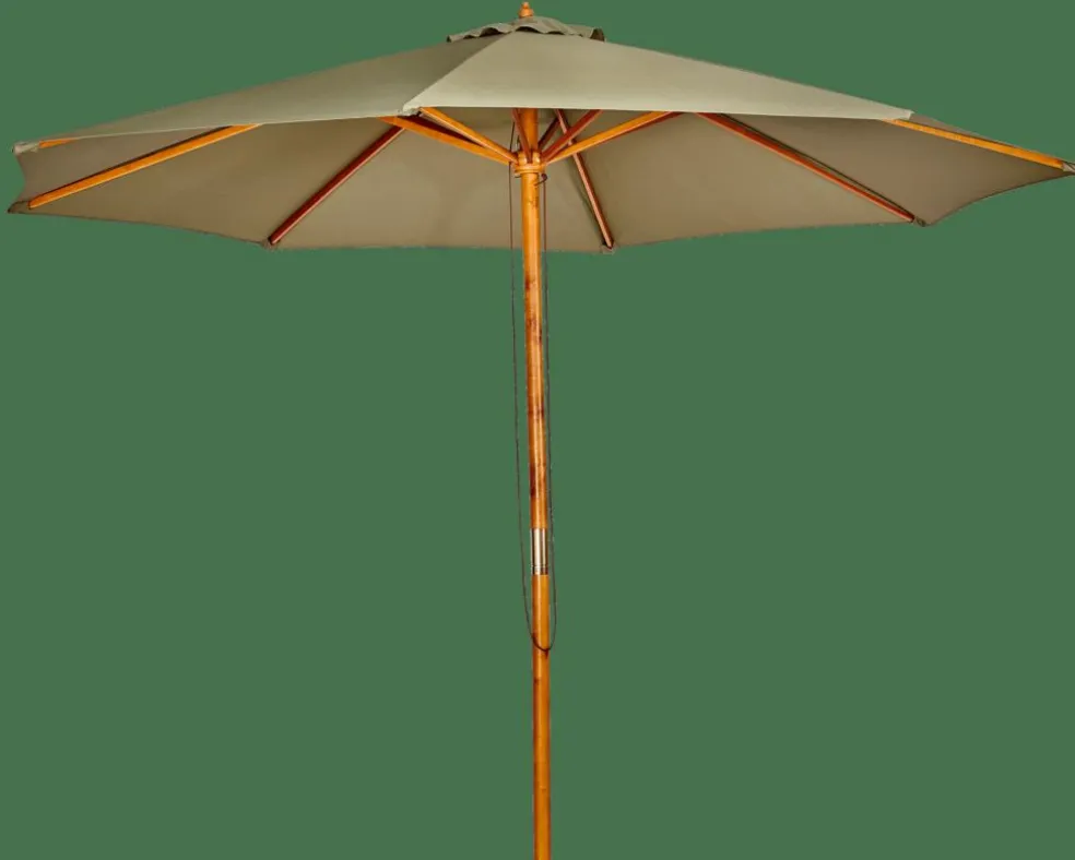 WOOD & VENETO Parasol Set Verde