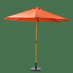 WOOD Parasol Sin Pie De Color óxido