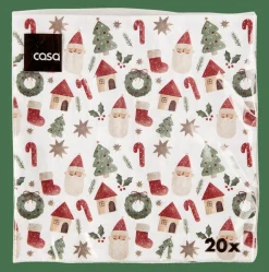 X-MAS VIBE Paquete De 20 Servilletas Multicolor