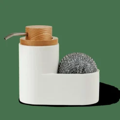 YOKO Dispensador De Jabón Con Esponja Blanco
