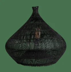 ZALOU Lámpara De Mesa Negro