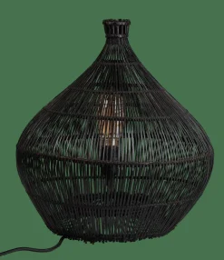 ZALOU Lámpara De Mesa Negro