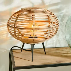 ZANZI Lámpara De Mesa E27 Natural